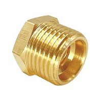 110-N2-N3 FLOFLEX BRASS PIPE FITTING BUSHING 3/8" MALE X 1/4" FEMALE NPT